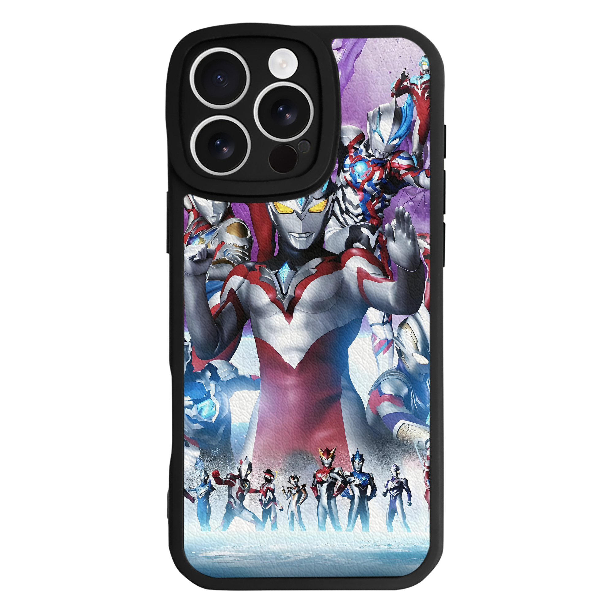 （画像用） ウルトラマン Ultraman 【iPhone 16シリーズ対応】シリコンスマホケース（レザー調） 材質：シリコン